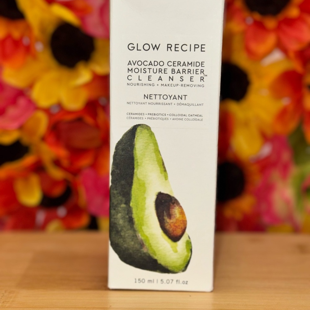 Glow Recipe Avocado Ceramide Cleanser with Green Packaging